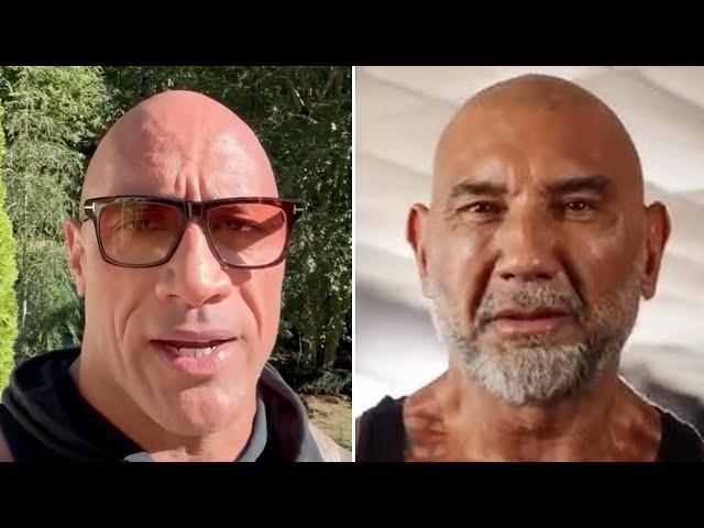 The Rock REACTS To Dave Bautista Roasting Donald Trump