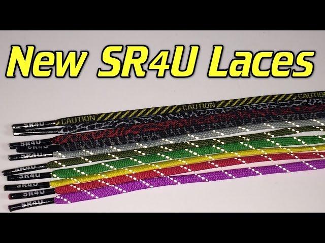 10 New SR4U Laces - Caution, Crackle and Reflective