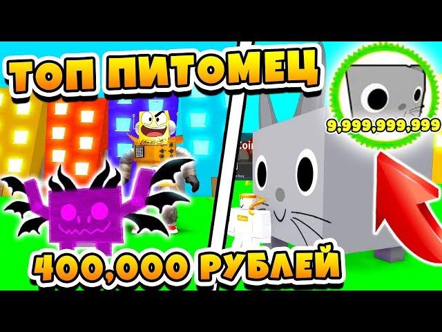 СИМУЛЯТОР ПИТОМЦЕВ КАК ЗАРАБОТАТЬ 400,000 РУБЛЕЙ ЗА 4 ЧАСА ROBLOX PET SIMULATOR