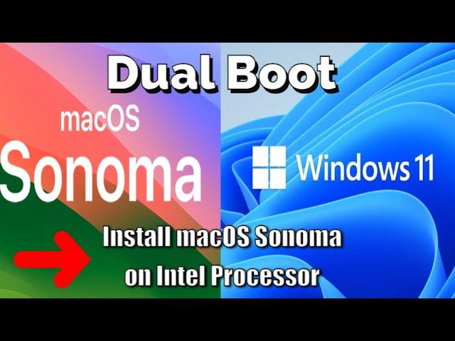 How to Dual Boot macOS Sonoma & Windows 11 | Intel i5 8265U | A Complete Guide to Hackintosh 2024