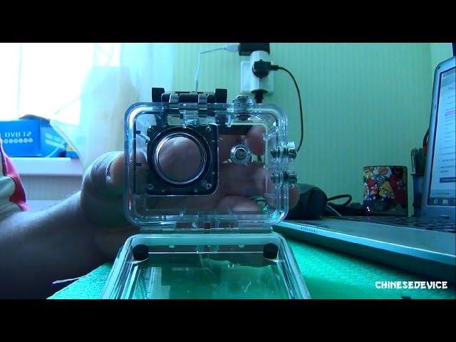 SJ4000 Action Cam - Тест бокса под водой №2. Housing underwater test №2.