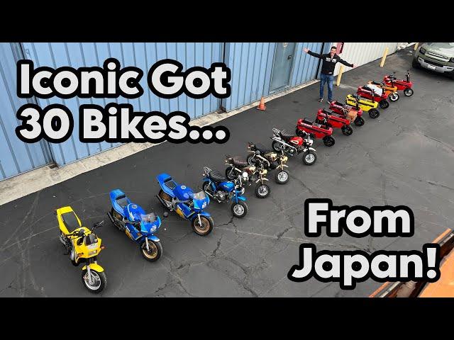 Iconic gets 30 motorcycles from Japan!