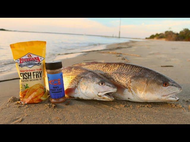 Redfish Cookout on the Beach (Coastal Fishing)