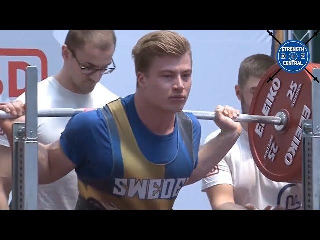 Emil Norling - 1st Place 105 kg *jr World Record* - EPF Classic Championships 2019 - 887.5 kg