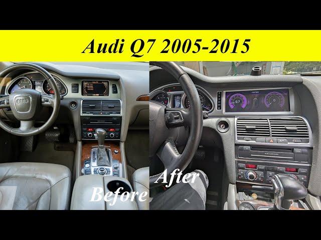 Installation : Audi Q7 2005-2015 Year Installation + 10.25inch 8G RAM /128G ROM Car Stereo