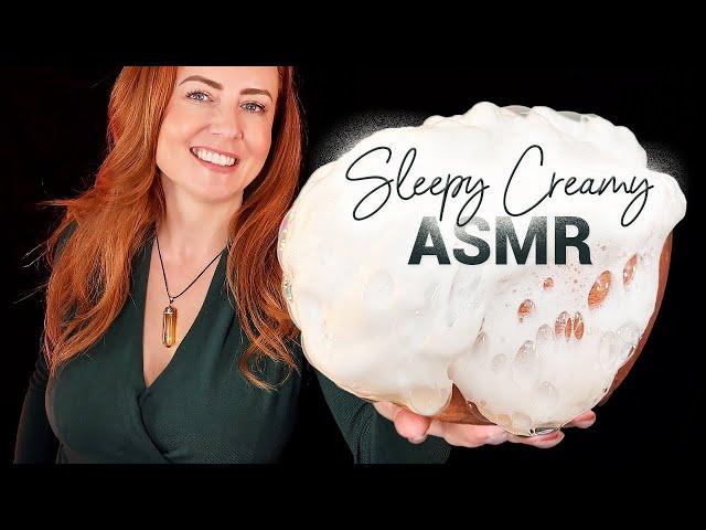 Crackly Creamy ASMR  Sleepy Triggers  Foam, Cream, Mousse, Soft Speaking