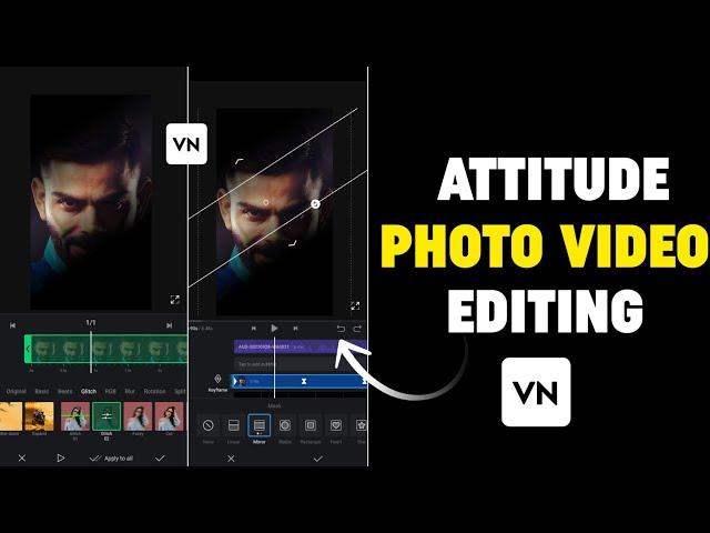 Trending Black Shadow Photo Video Editing In Vn App | Vn App Black Effect Video Editing | Vn Editing