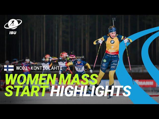 World Cup 24/25 Kontiolahti: Women Mass Start Highlights