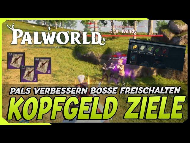 Kopfgeld Ziele & Marken in Palworld | Eure Pals Verbessern - Bosse freischalten