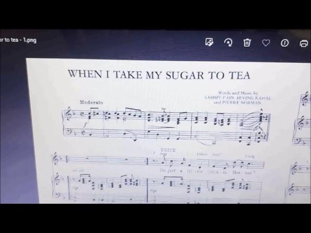 "When I take my Sugar to tea" - on Technics SX-EA5