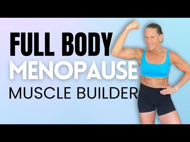 40 MIN FULL BODY STRONG WITH WEIGHTS & AMRAP | Menopause Workout to Support Hormonal Balance