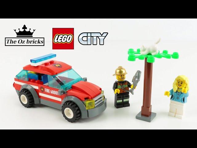 LEGO City Fire Chief Car 60001 - speed build review