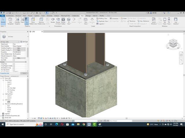 Steel Connection in Revit | Custom Steel Connection in Revit