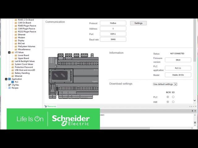 How to Download a Project for M172P/M172 on a Real Target | Schneider Electric Support