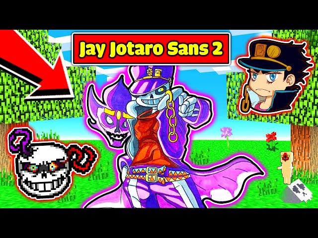 JAYGRAY CHẾ TẠO THÀNH CÔNG BỘ GIÁP JOTARO SANS 2 SỨC MẠNH BẤT TỬ TRONG MINECRAFT*JAY JOTARO SANS 2 