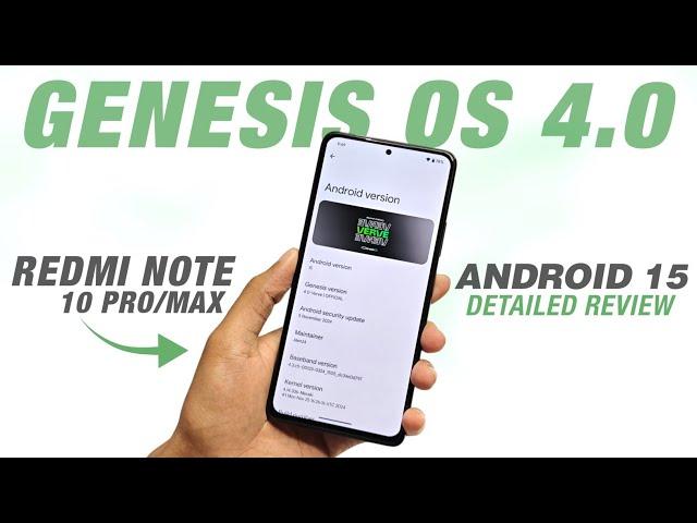 Genesis OS 4.0 Official For Redmi Note 10 Pro/Max | Android 15 | Full Detailed Review