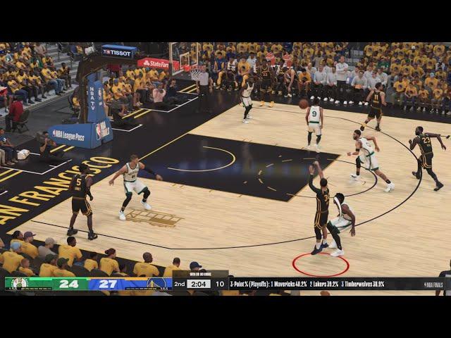 NBA 2K24 Gameplay (PS5) Warriors vs Celtics Game 7 Hall of Fame Difficulty