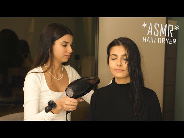  ASMR Hair Drying with Friend | Relaxing White Noise for Sleep [Ad-Free] 