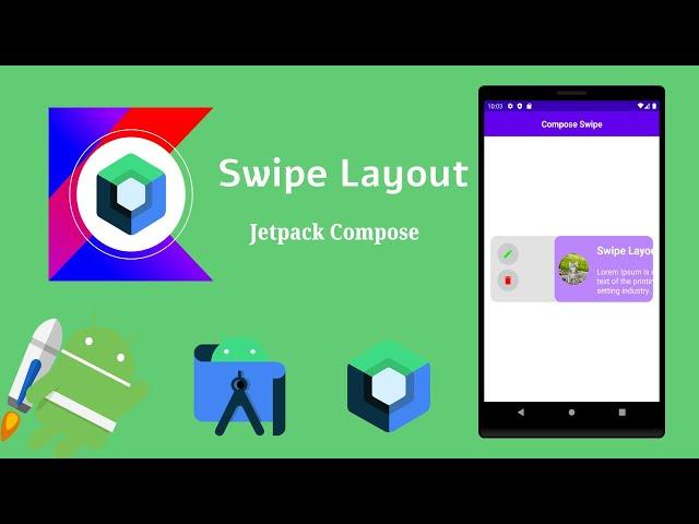 How to implement Swipe to reveal in Jetpack compose | Android | Make it Easy