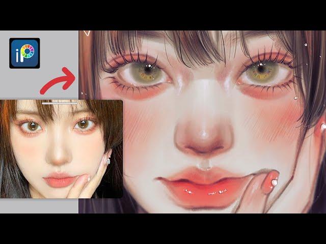 Drawing face in ibisPaintx [Speedpaint]