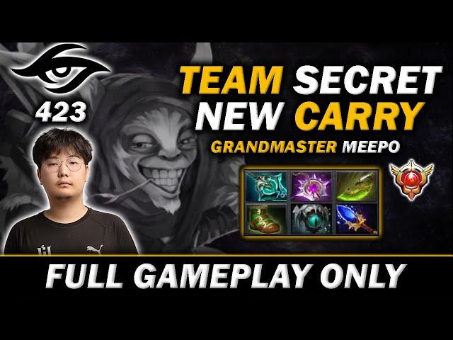 423 Team Secret New Carry is GRANDMASTER MEEPO! - Meepo Gameplay#924