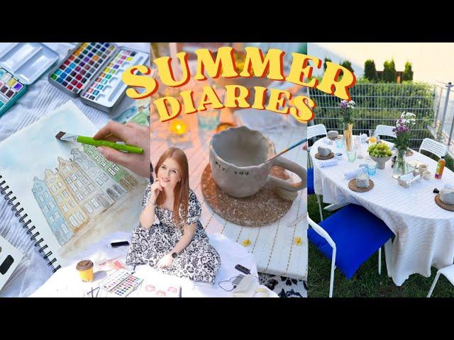 KREATYWNY DZIEŃ ️SOLO DATE️ WARSZTATY CERAMICZNE  | Summer diaries