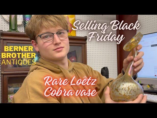 Rare Loetz COBRA Vase: Selling Black Friday