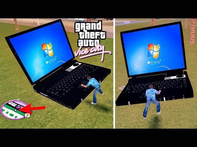 How To Get Laptop in GTA Vice City? Hidden Place | GTAVC Secret Laptop Cheats & Myths