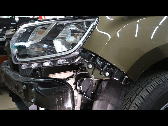 Renault Duster сигнал от Волги - installation of a powerful horn Рено Дастер