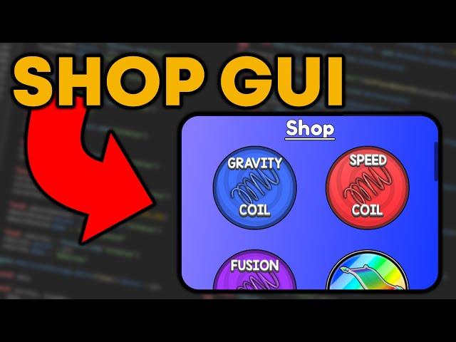 How to Make a Shop GUI in Roblox Studio 2024 - Earn Robux!