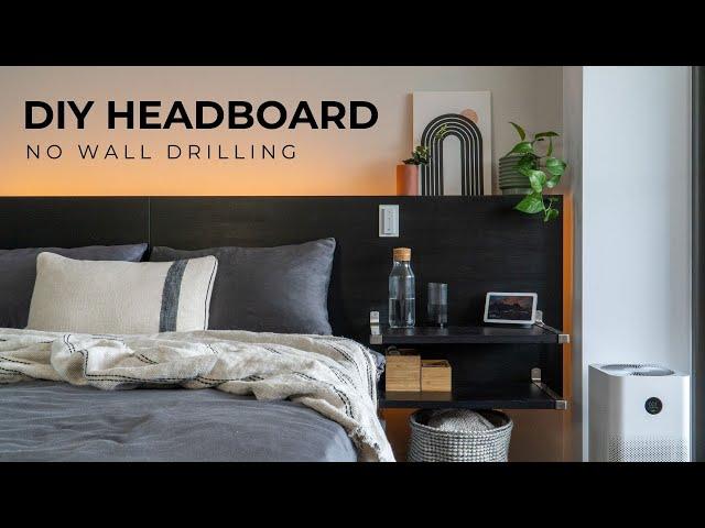 DIY IKEA Hack - Floating Headboard + Bedside Table For $200