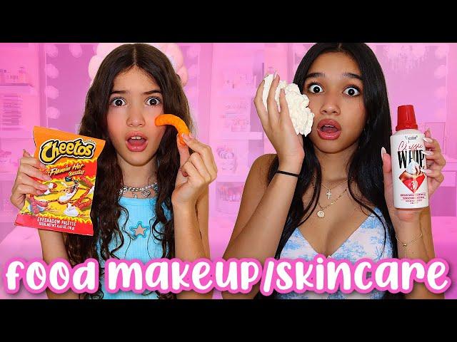 ONLY using FOOD MAKEUP/SKINCARE PRODUCTS