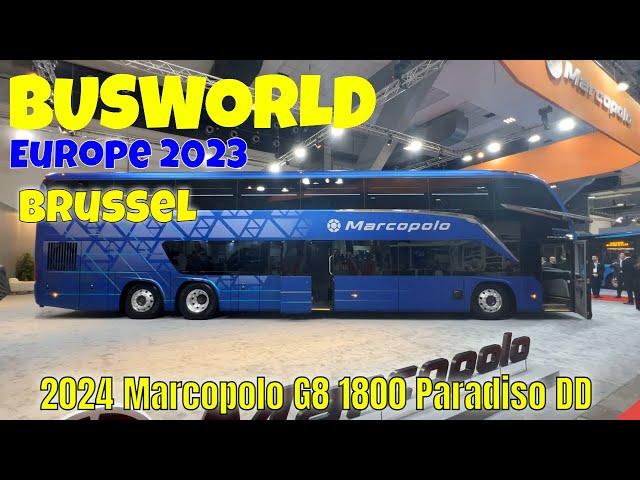 2024 Marcopolo G8 1800 Paradiso DD -Double Decker Coach - Interior and exterior Busworld Europe 2023