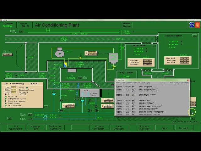HRAC1000 - Air Conditioning Simulation Lab - Seasonal Heating Processes and Psychrometrics
