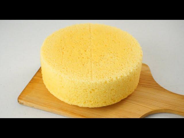 No Oven SPONGE CAKE With 3 Ingredients Soft And Fluffy