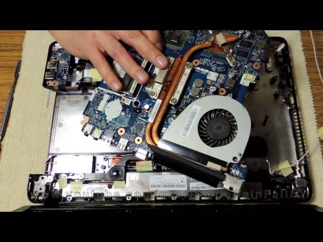 Как разобрать и почистить ноутбук Packard Bell EASYNOTE TS-11HR-580RU(P5WS0)