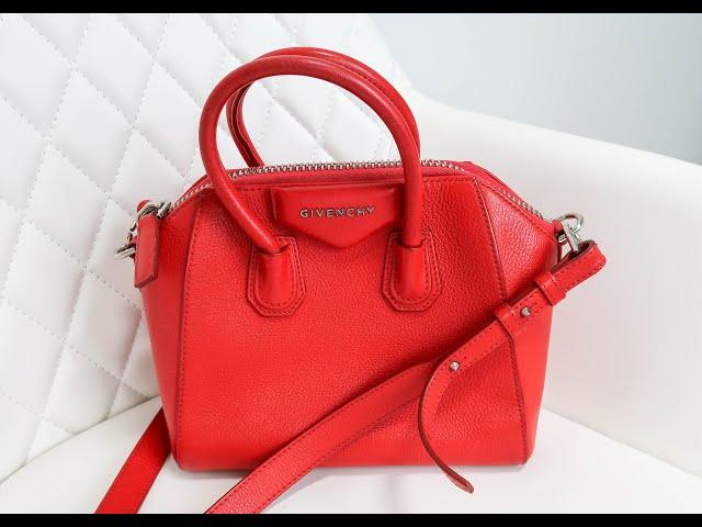 Authentic Givenchy Red Mini Antigona