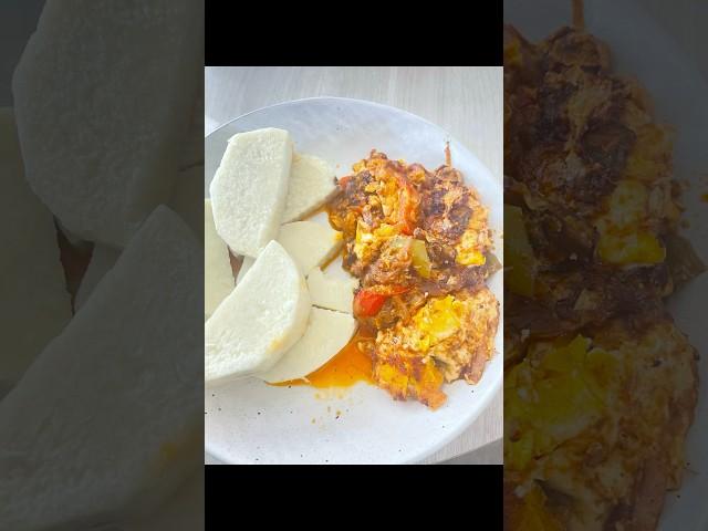 Delicious egg stew with yam #eggrecipe #shortsfeed #shorts