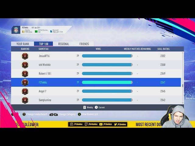 MY 29-1 TOP 100 FUT CHAMPIONS HIGHLIGHTS | FIFA 19 Ultimate Team