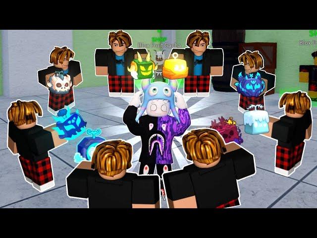 Я открывал радомные фрукты на 50 Аккаунтах 24 Часа! - Blox Fruits Roblox