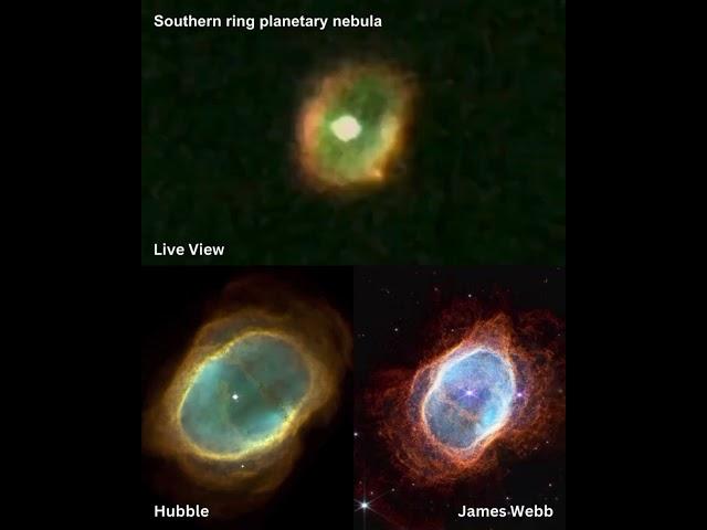 Live View of the Southern Ring Planetary Nebula!  #knowledge #astronomyadventure