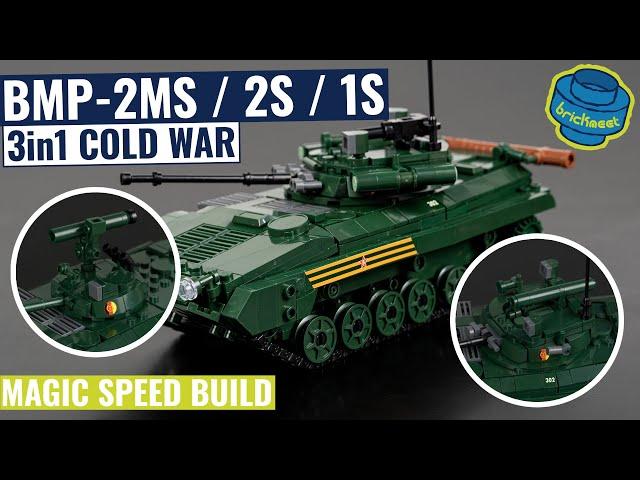 3in1 BMP-2MS/2S/1S - Soviet Infantry Fighting Vehicle - Sluban B1136 (Speed Build Review)