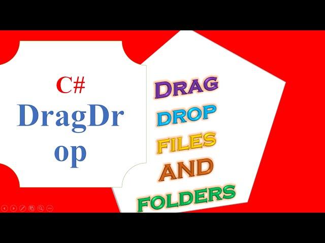 C# Drag and Drop Files and Folders