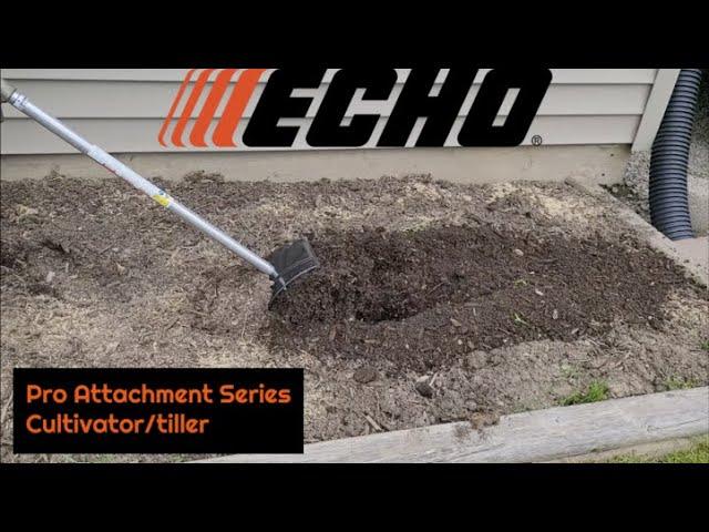 Easily till up small areas with Echo PAS tiller/cultivator attachment