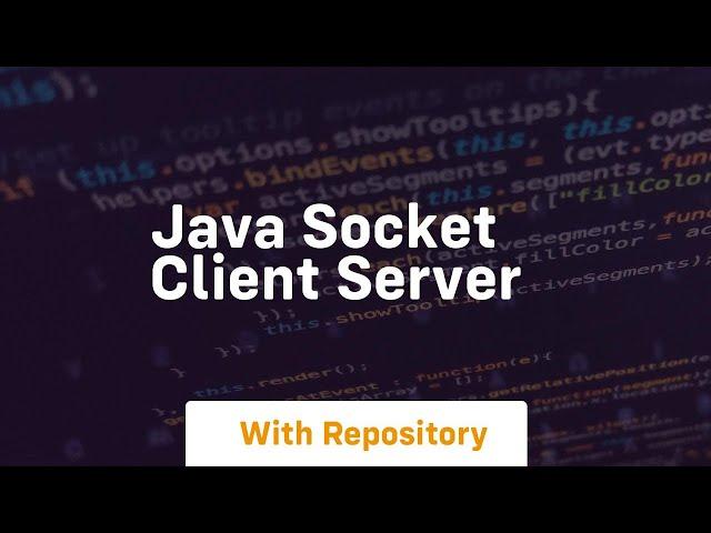 java socket client server