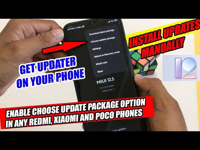 REDMI, XIAOMI AND POCO PHONE ENABLE UPDATER OPTION | Install Updates Manually | MIUI UPDATER