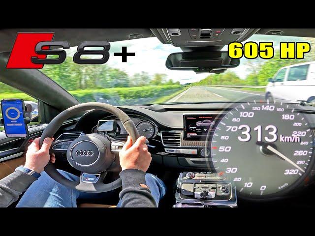 AUDI S8 PLUS // 313KMH on UNLIMITED AUTOBAHN!