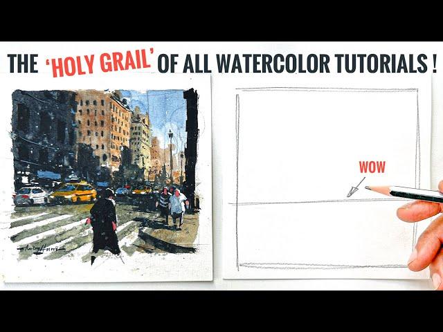 Watercolor Painting Tutorial | From Beginner To Pro in Just One Video | My First Voiceover Video