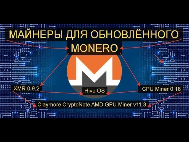 Майнеры для обновлённого Monero на алгоритме CryptoNight v7.