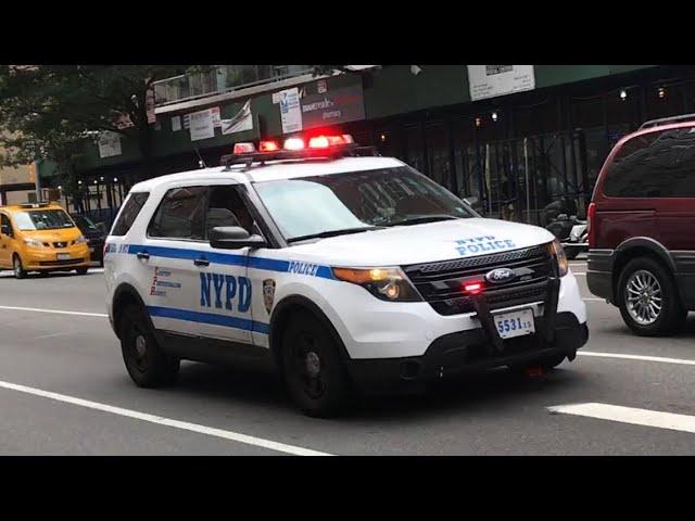 NYPD 19th PCT SUV Responding Urgnetly W/ Lots of Sirens